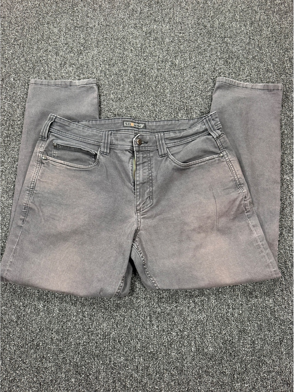 36x30 5.11 Tactical Men's Gray Straight Leg Jeans Pants Size 34x32